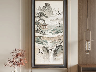 新中式山水画 新中式挂画 新中式装饰画