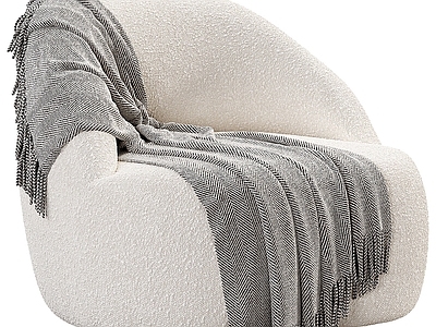 奶油风单人沙发