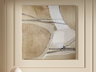 奶油风抽象挂画 奶油风抽象挂画