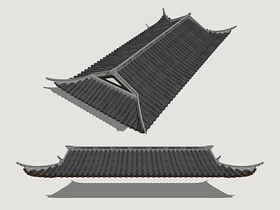 中式古建屋檐 坡屋檐 古代建筑屋顶 古建坡屋檐 古风坡屋顶