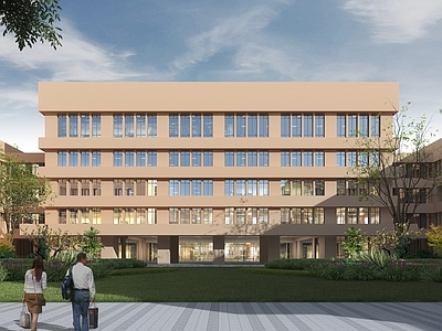现代主义大学教学楼 高校教学实验楼 西北区域教学楼