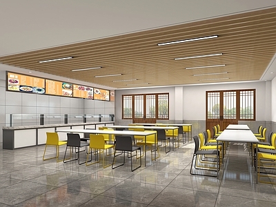 新中式学生食堂 食堂餐厅