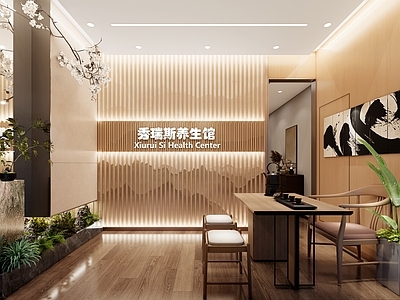 新中式美容院 养生馆 足疗室 美容店 洗脸吧 理疗室