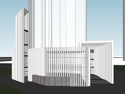 极简售楼处建筑