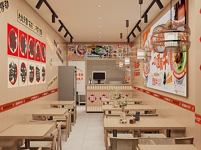 原木风面馆 面馆 市井 中式 简约 现代