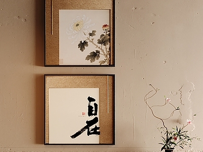 新中式宋式挂画 中式装饰画 玄关禅意装饰画 茶室国风方形画