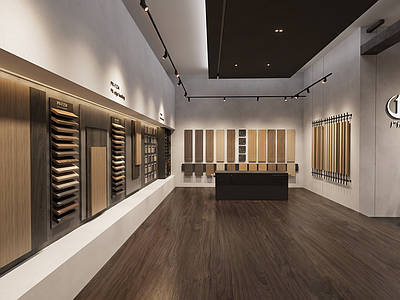 现代简约材料展厅 家居建材展厅