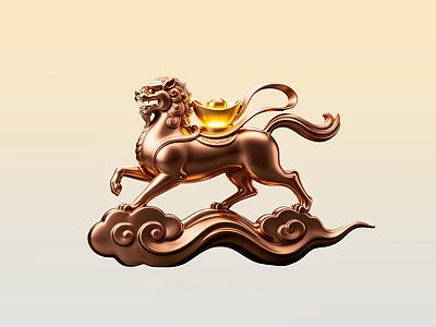 中式雕塑摆件