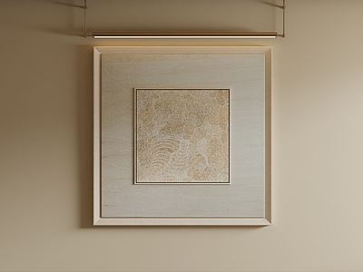 侘寂挂画 原木风线条挂画 米黄肌理抽象画 大地色线条挂画 复古肌理抽象画