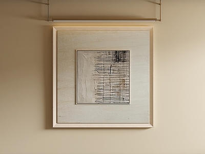 侘寂抽象画 原木风线条画 极简肌理挂画 浅底线条抽象画 黑白线条抽象画