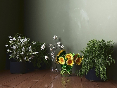 现代简约花艺 插花 枝条花艺 花卉摆件 桌花 瓶花