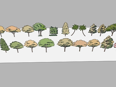极简乔木 2D 乔木