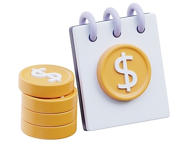 极简办公用品 卡通金币 卡通日历 游戏道具