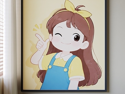 现代简约儿童挂画