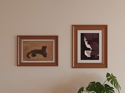中古风挂画组合 组合画 挂画组合 画框组合 墙面画 装饰挂画