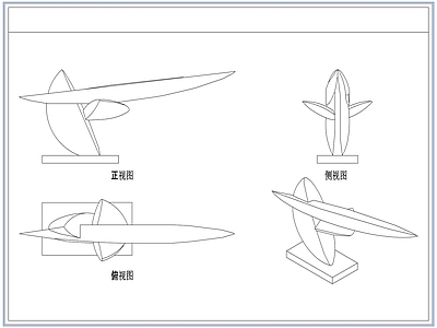 综合软装摆件图库 水景抽象雕塑