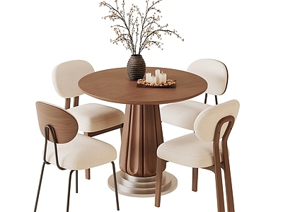 中古风餐桌椅 现代餐桌椅组合