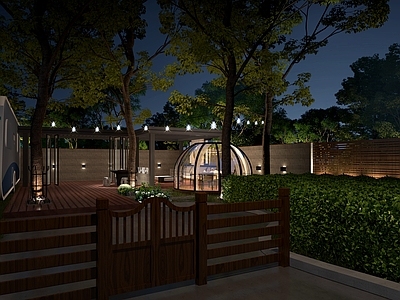 现代庭院 公园庭院