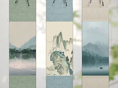 新中式挂画 宋式装饰画挂画 立轴卷轴挂画 中式装饰挂画墙饰 复古装饰品挂画