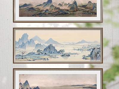 新中式挂画 宋式装饰画挂画 立轴卷轴装饰挂画 中式装饰品挂画 复古挂画装饰品 棉麻绢纸墙饰挂画