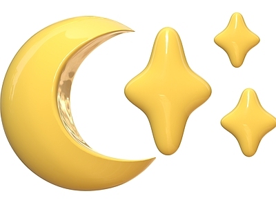 摆件组合 卡通月亮 卡通星星