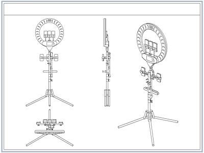 综合器材设备图库 直播设备手机支架
