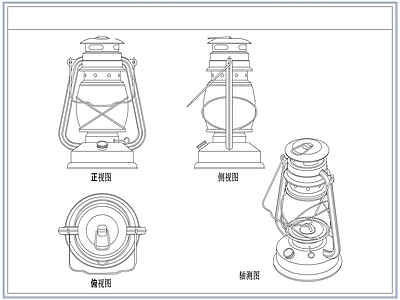 综合软装摆件图库 复古老式煤油灯