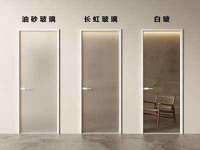 极简单开门 玻璃门 单开门 平开门 玻璃单开门 卫生间门