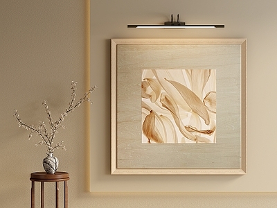 原木风挂画 侘寂装饰画 大地色挂画 中古肌理装饰画