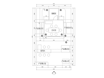 柜体节点 展览柜大样图