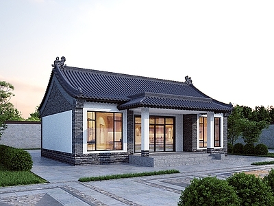 中式古建古建 别墅