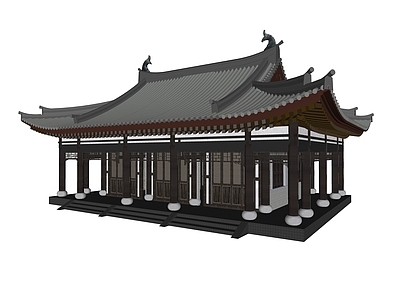 中式古建寺庙建筑