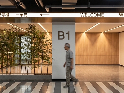 现代简约电梯厅