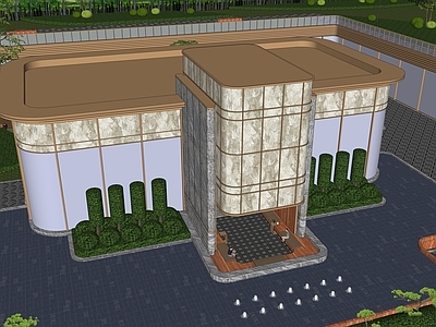 现代主义其他景观小建筑 小区阳光房 小区景观会客厅 景观茶餐厅 社区食堂景观 小区阳光房茶餐厅