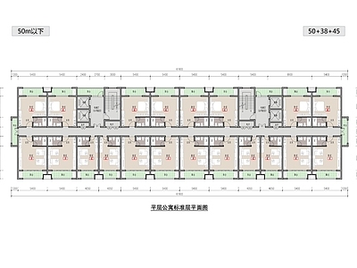 公寓建筑 高层平层公寓 38 50平公寓 50m以下公寓