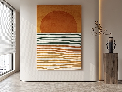 奶油风抽象挂画 现代风格装饰画
