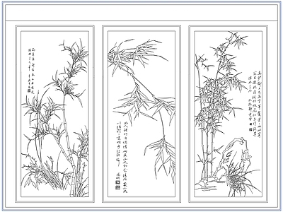 综合软装摆件图库 新中式装饰挂画