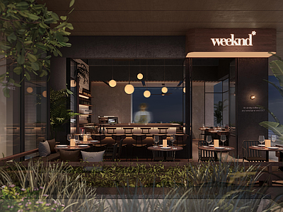 中餐厅 Bistro 餐厅施工图 weeknd