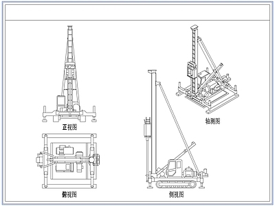 综合器材设备图库 工程压桩打桩机