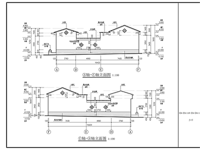 四合院 中式小院建筑图