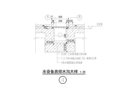 其他节点详图 排水沟详图 排水沟节点 排水篦子节点 集水沟详图 排水沟节点构造