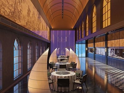 轻奢中餐厅 中餐厅 法式轻奢 海派风格中餐厅 诧寂中餐厅 新中式中餐厅