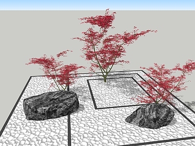 新中式景观其他景观小品 枫树