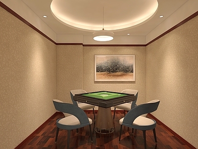 新中式棋牌室