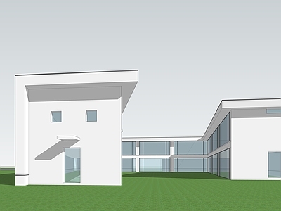 现代主义学校建筑 西扎 SIZA 建筑学校 现代建筑 白墙
