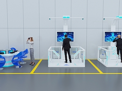 未来主义科技展厅 VR室 VR设备 VR体验馆