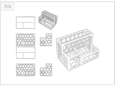 其他图库 五金件 办公用品 网格 笔架