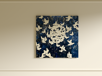 极简抽象挂画 现代中古装饰画 挂画 油画 抽象画