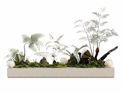 现代简约其他绿植 植物堆 植物景观 室内植物造景