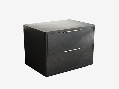 中古风床头柜